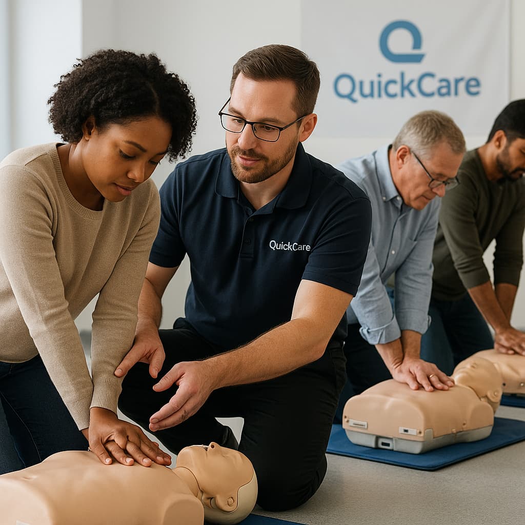 QuickCare CPR training session