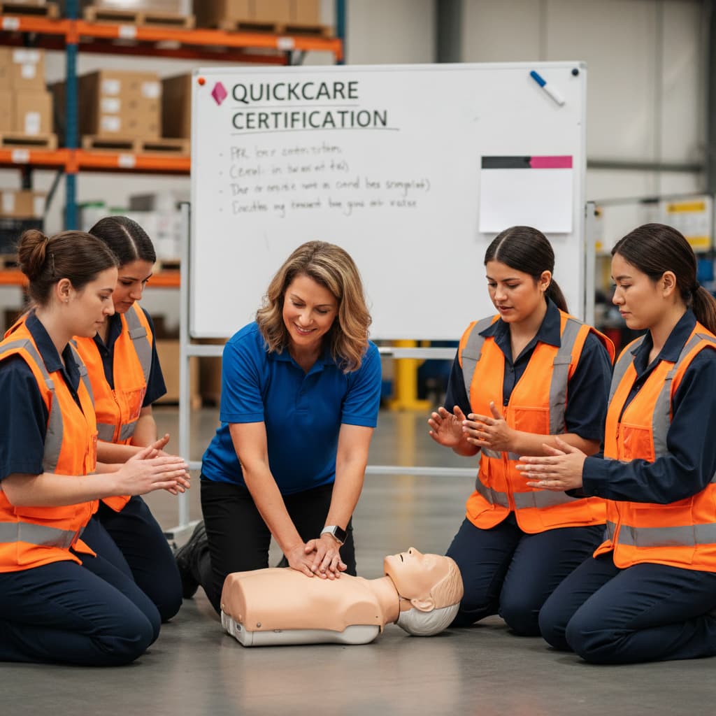 QuickCare CPR/AED and first-aid training session